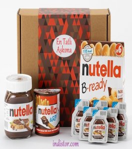 Nutella Balonlu Sürpriz Hediye Kutusu NO: 60